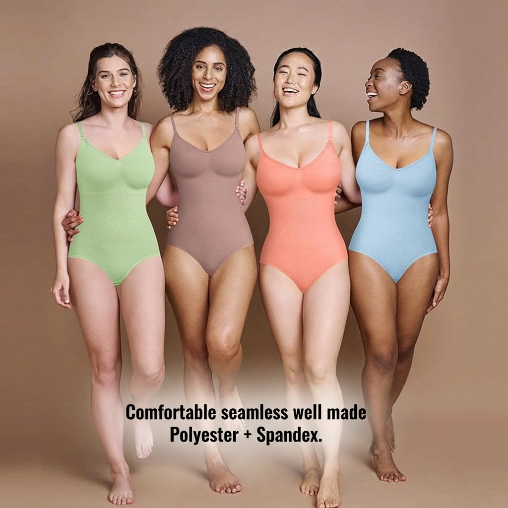 Smoothing Shapewear Bodysuit for Women Faja Full Body Shaper Thong Soft Body Shaping Sculpting Breast Slimming Underwear